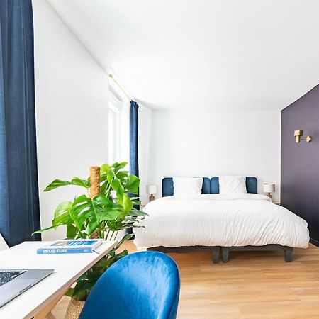 Calme & Chic Bleu - Proche Gare Et Centre Appartement Dijon Buitenkant foto