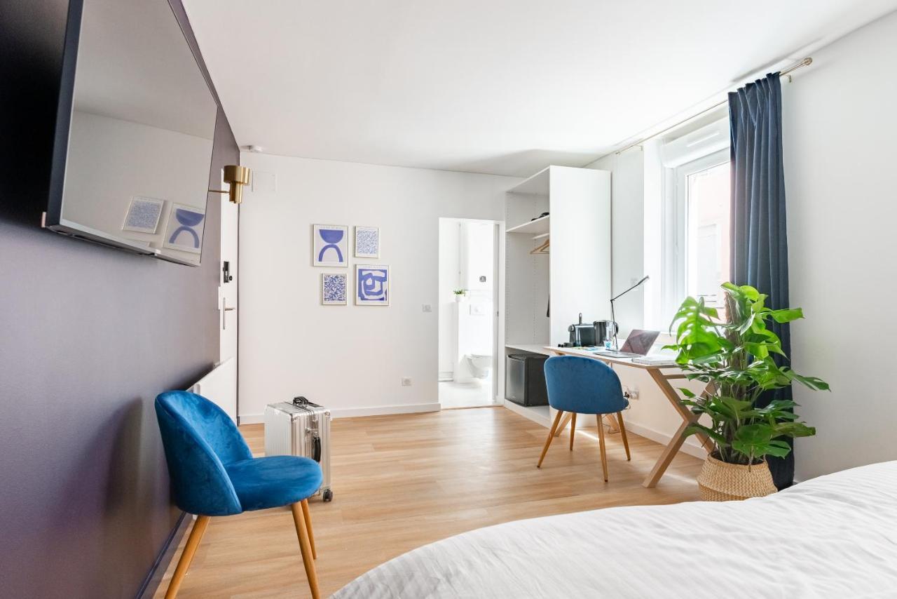 Calme & Chic Bleu - Proche Gare Et Centre Appartement Dijon Buitenkant foto