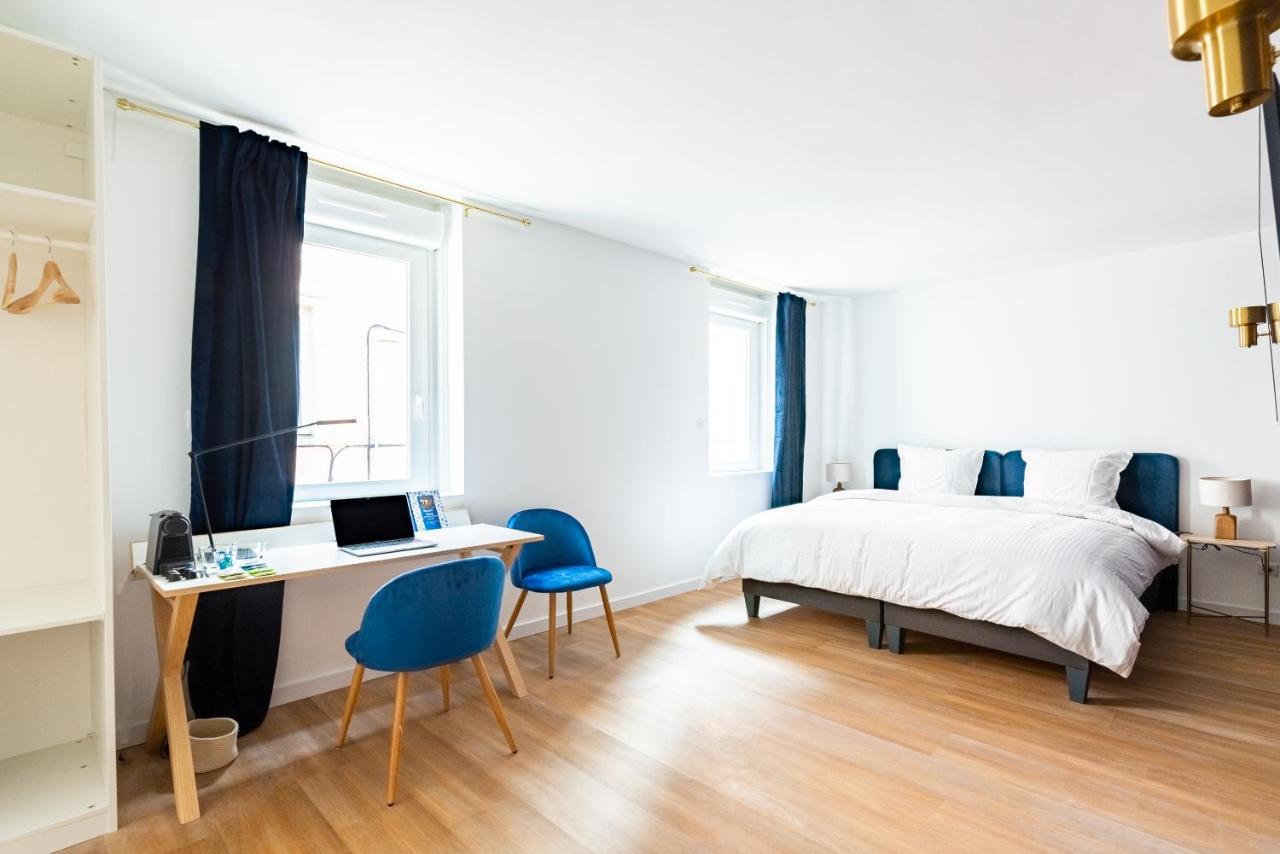Calme & Chic Bleu - Proche Gare Et Centre Appartement Dijon Buitenkant foto